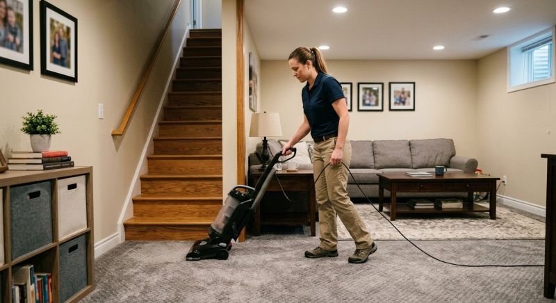 Basement Vacuuming in Frisco, TX